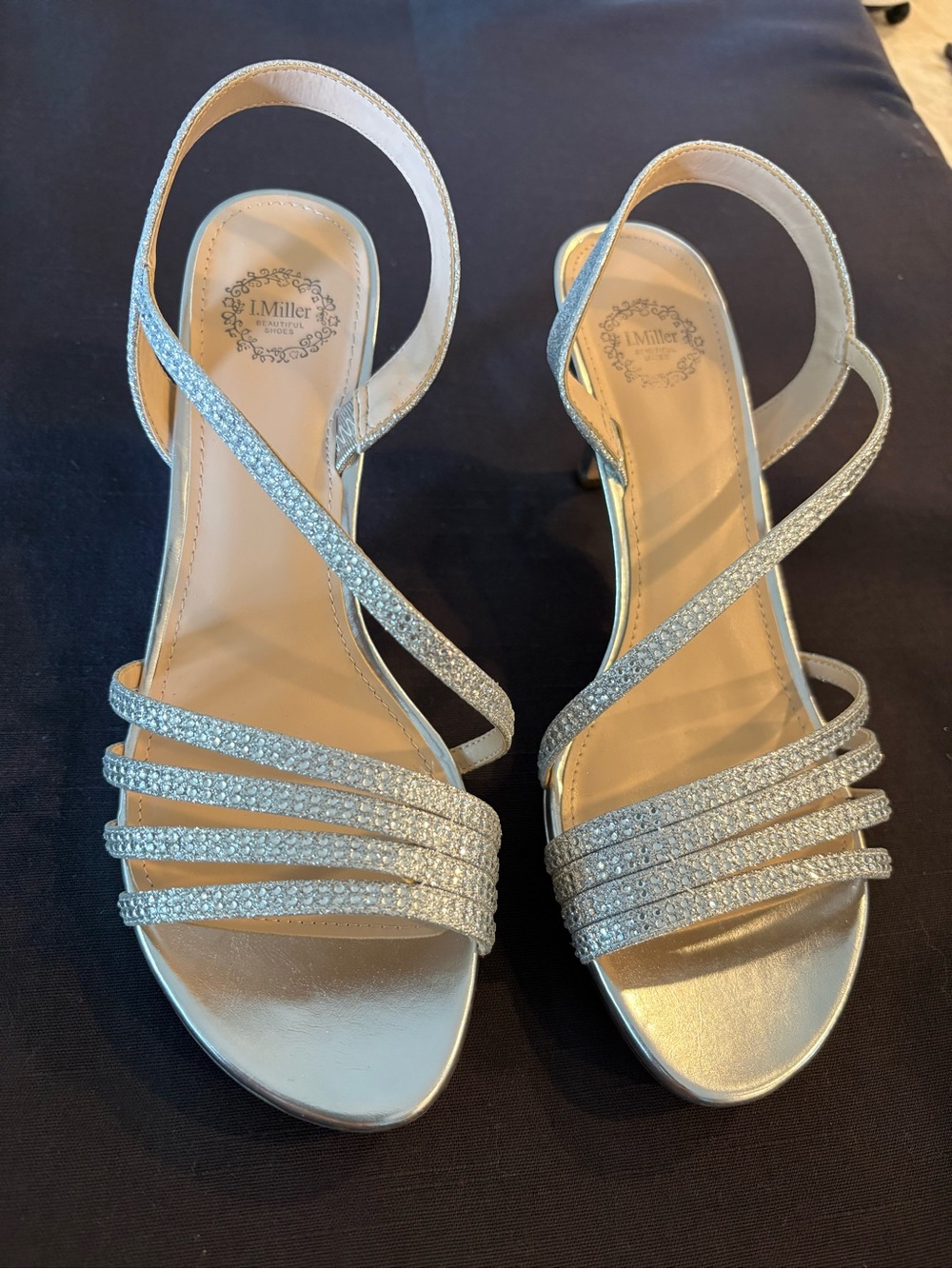 I. MillerNalda strappy heel.
